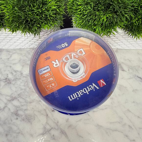 Verbatim DVD-R Discs, 4.7GB, 16x, Spindle, Matte Silver, 50 Pack, NEW,SEALED - Picture 2 of 4